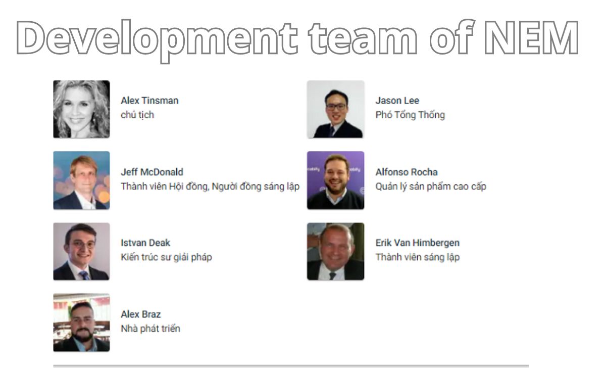 Development team of NEM project 