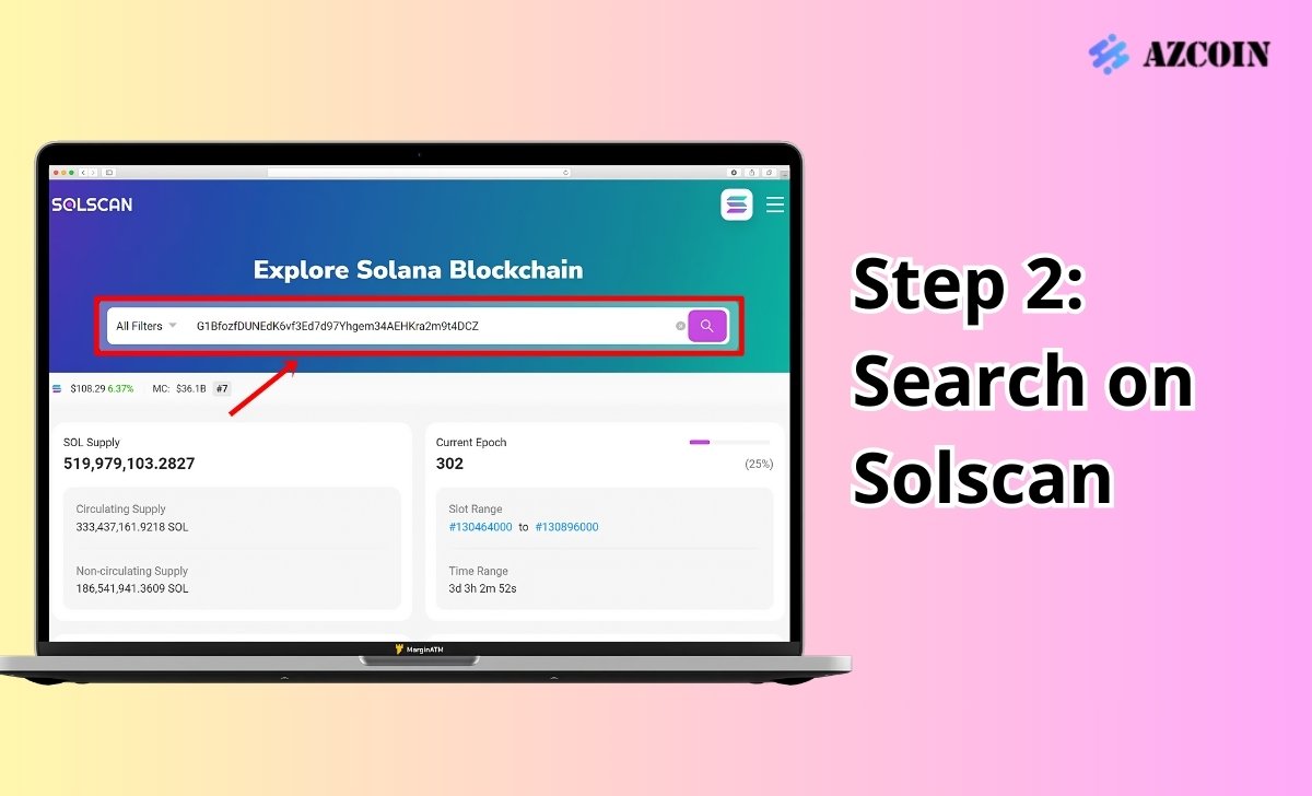 Step 2: Search on Solscan