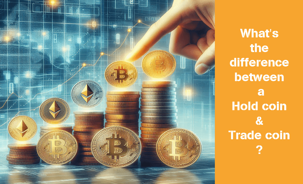 Let's find out what the difference is between Hold coin and Trade coin